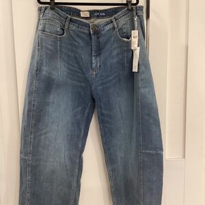 ANTHOLOGY - NWTs Kenna Mid Rise Barrel Jean by Pilcro Petite 32